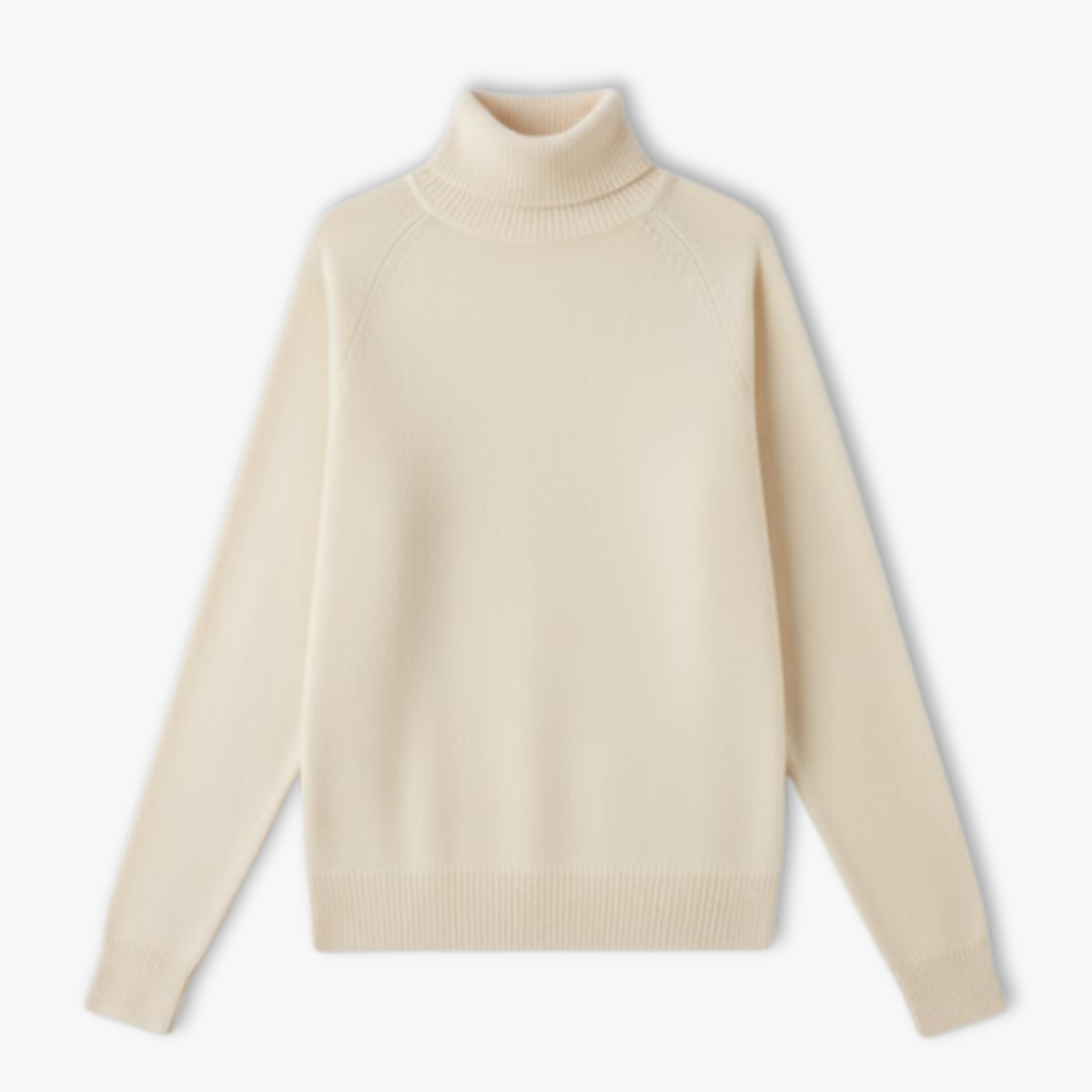 Strikket tætsiddende rullekravesweater til kvinder med lange ærmer til efterår og vinter
