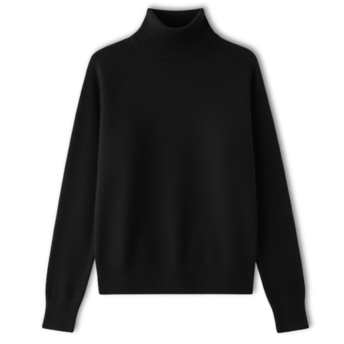 Strikket tætsiddende rullekravesweater til kvinder med lange ærmer til efterår og vinter