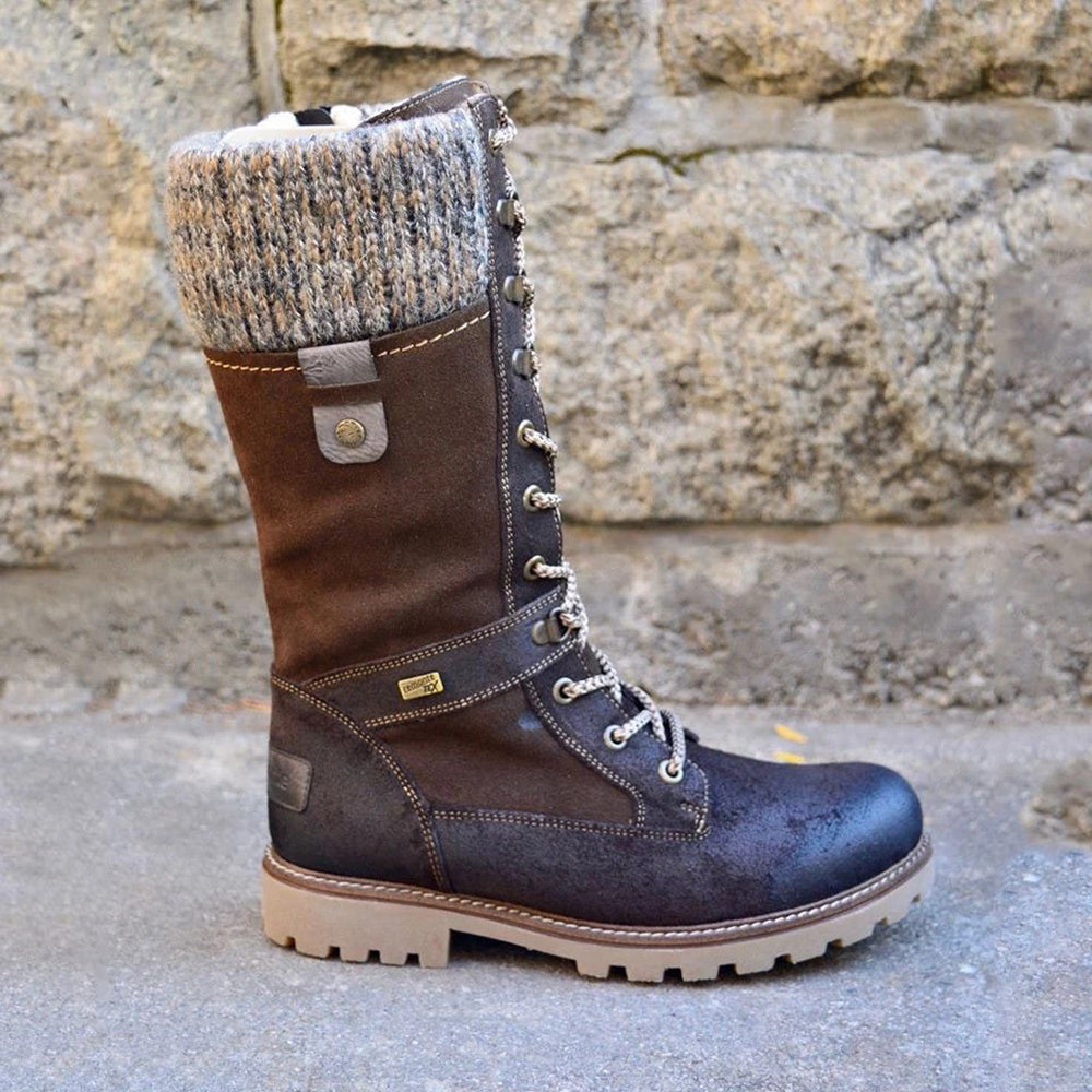 Women's Tall Boots with Non Slip Sole Soft Lining and Side Zip Closure