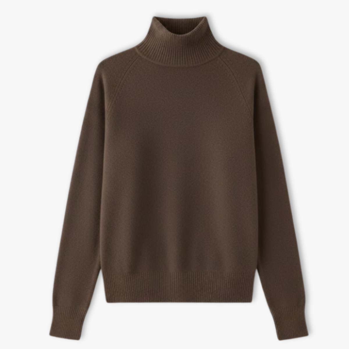 Strikket tætsiddende rullekravesweater til kvinder med lange ærmer til efterår og vinter