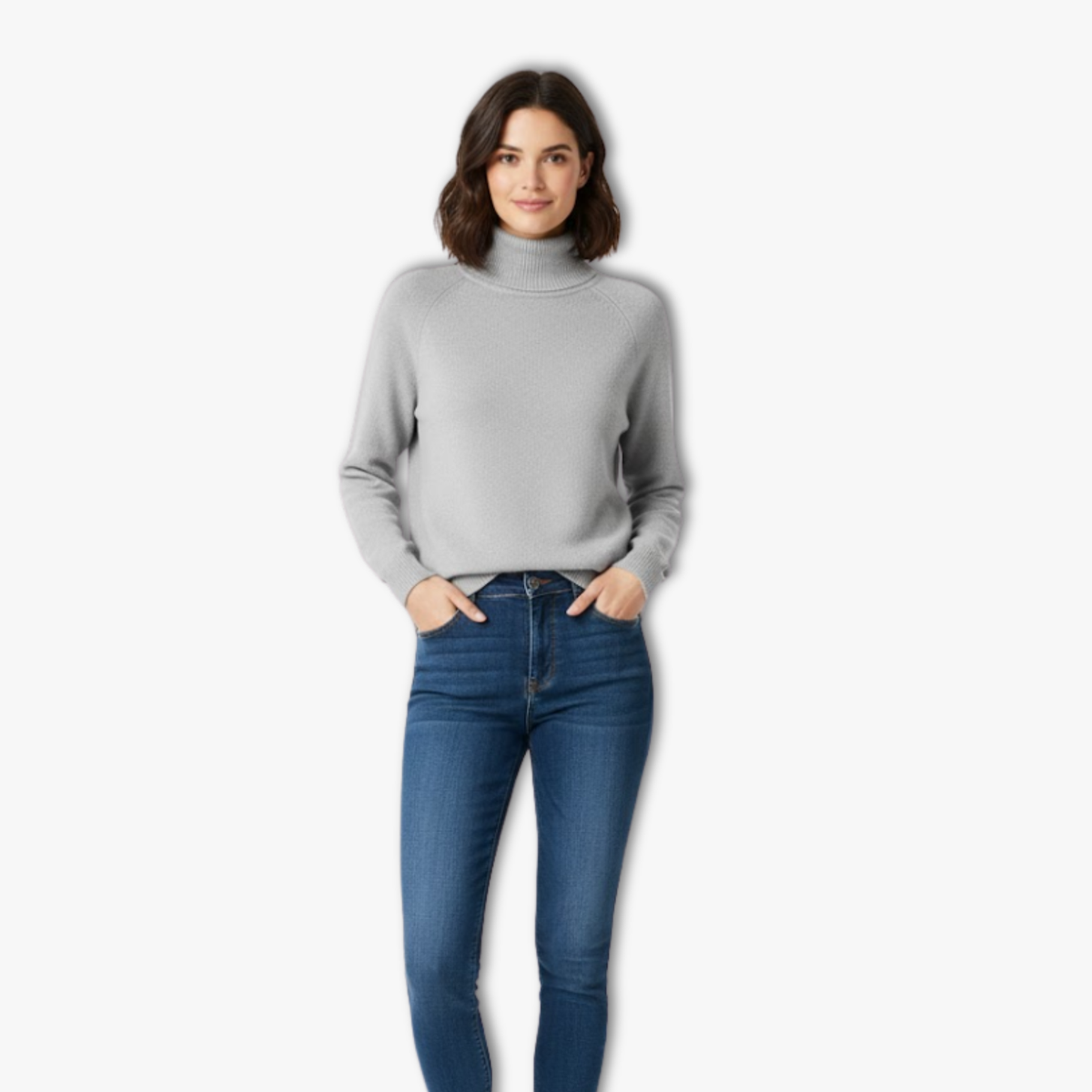 Turtleneck Pullover Women Slim Long Sleeve Knitted Sweater Autumn Winter