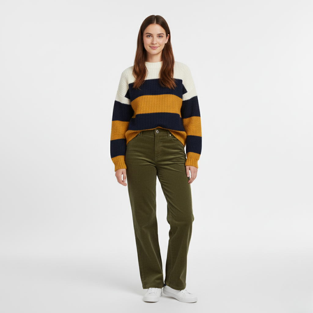 Colorblock Knit Sweater