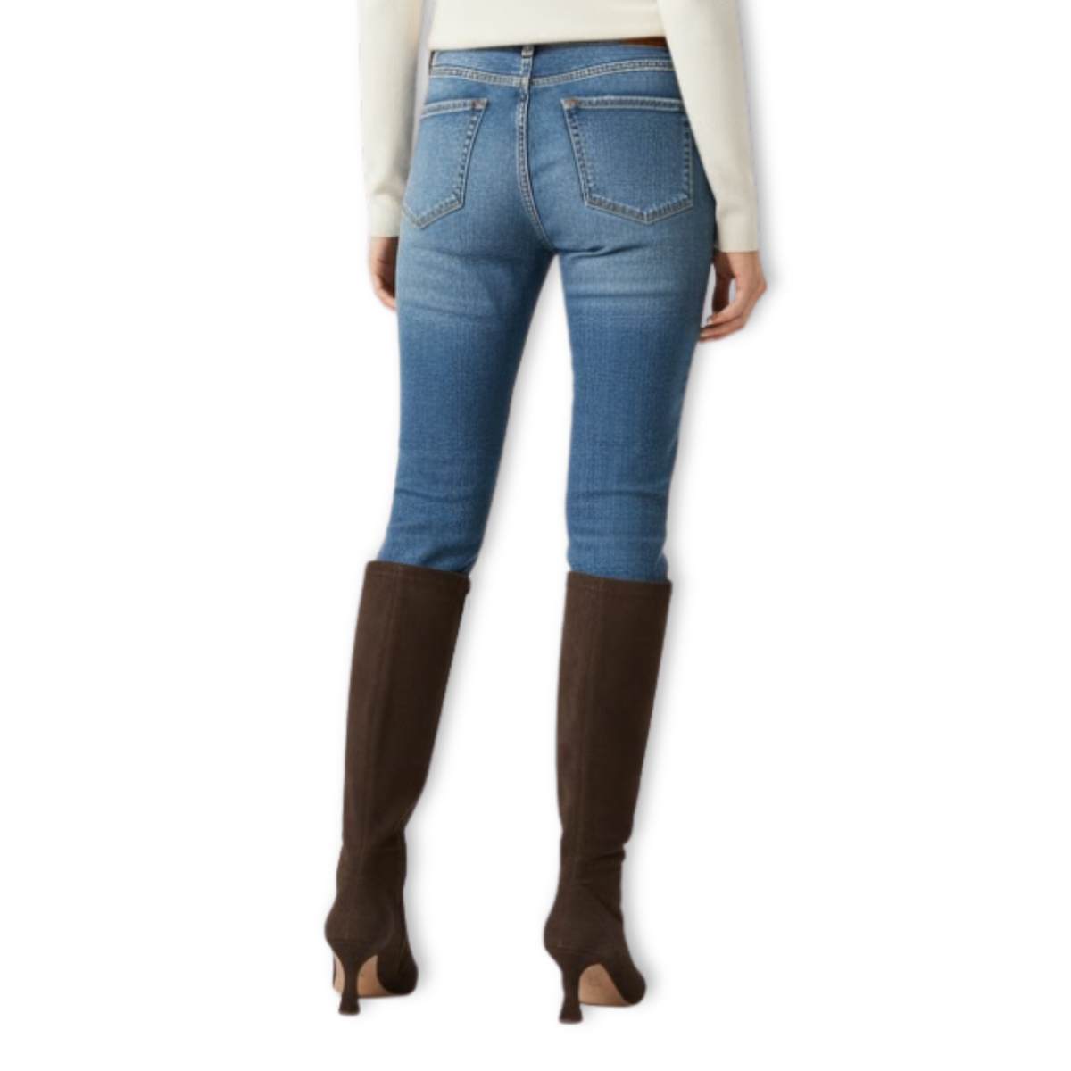 Stiletto Boots Women Pointed Toe Suede Cotton Lined Side Zipper