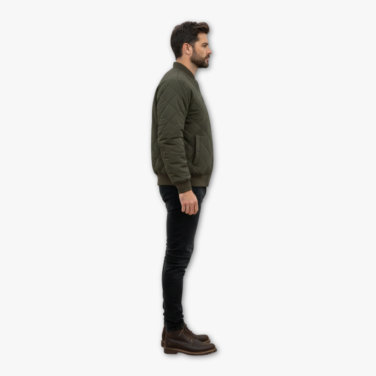 Quilted Bomber Jacket for Men