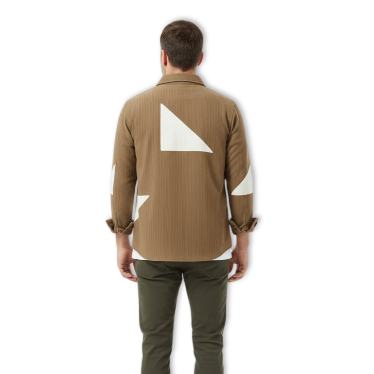 Men's Casual Japanese Style Color Blocking Shirt