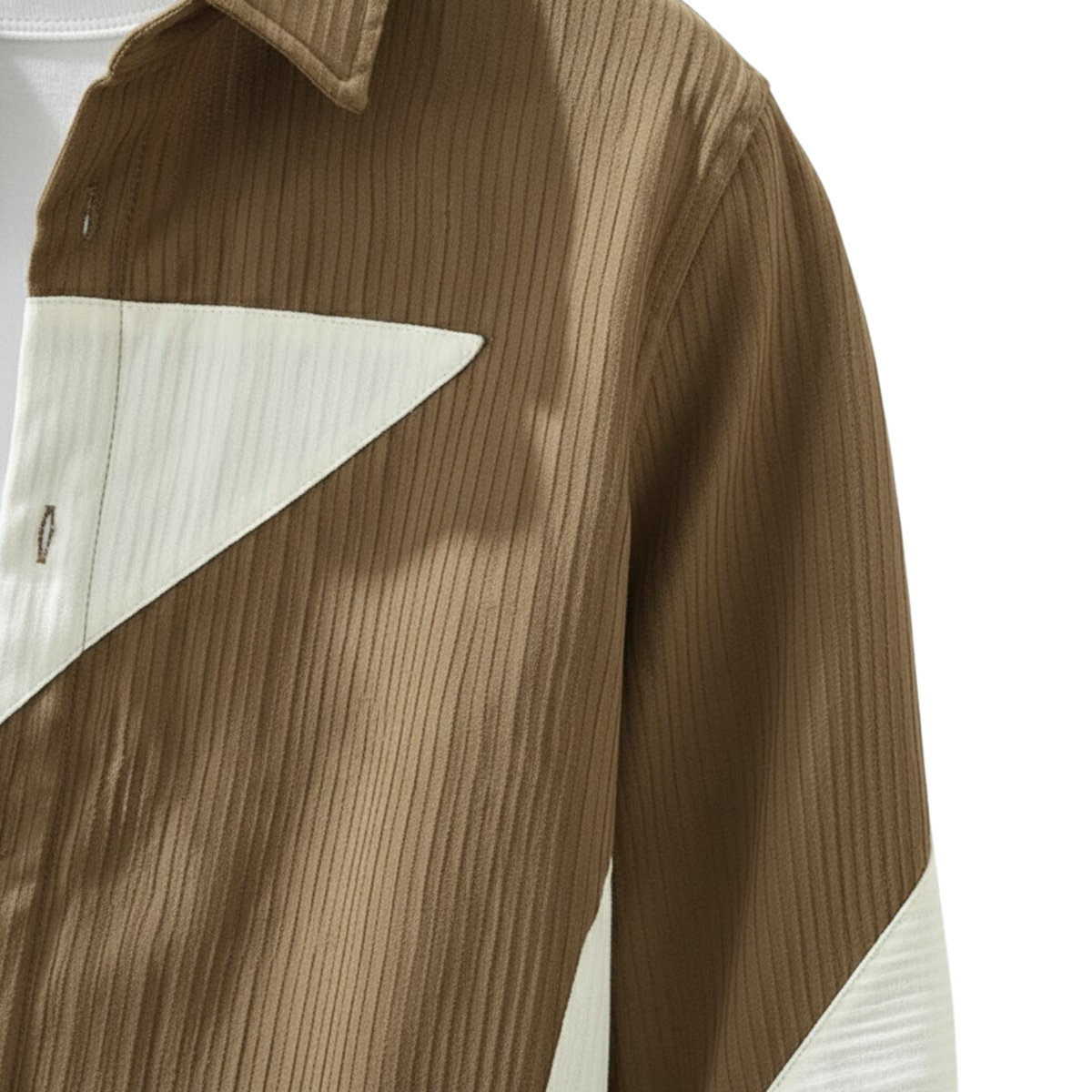 Men's Casual Japanese Style Color Blocking Shirt