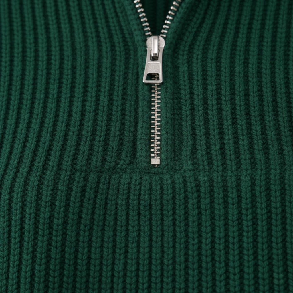 Women Pullovers Sweater Turtleneck Zippers Thick