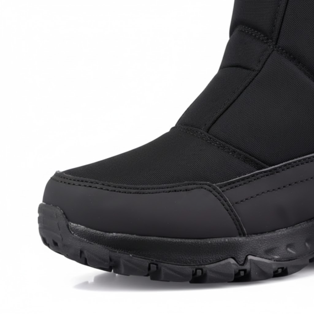 Men's Insulated Waterproof Boots with Rugged Outdoor High Traction Sole