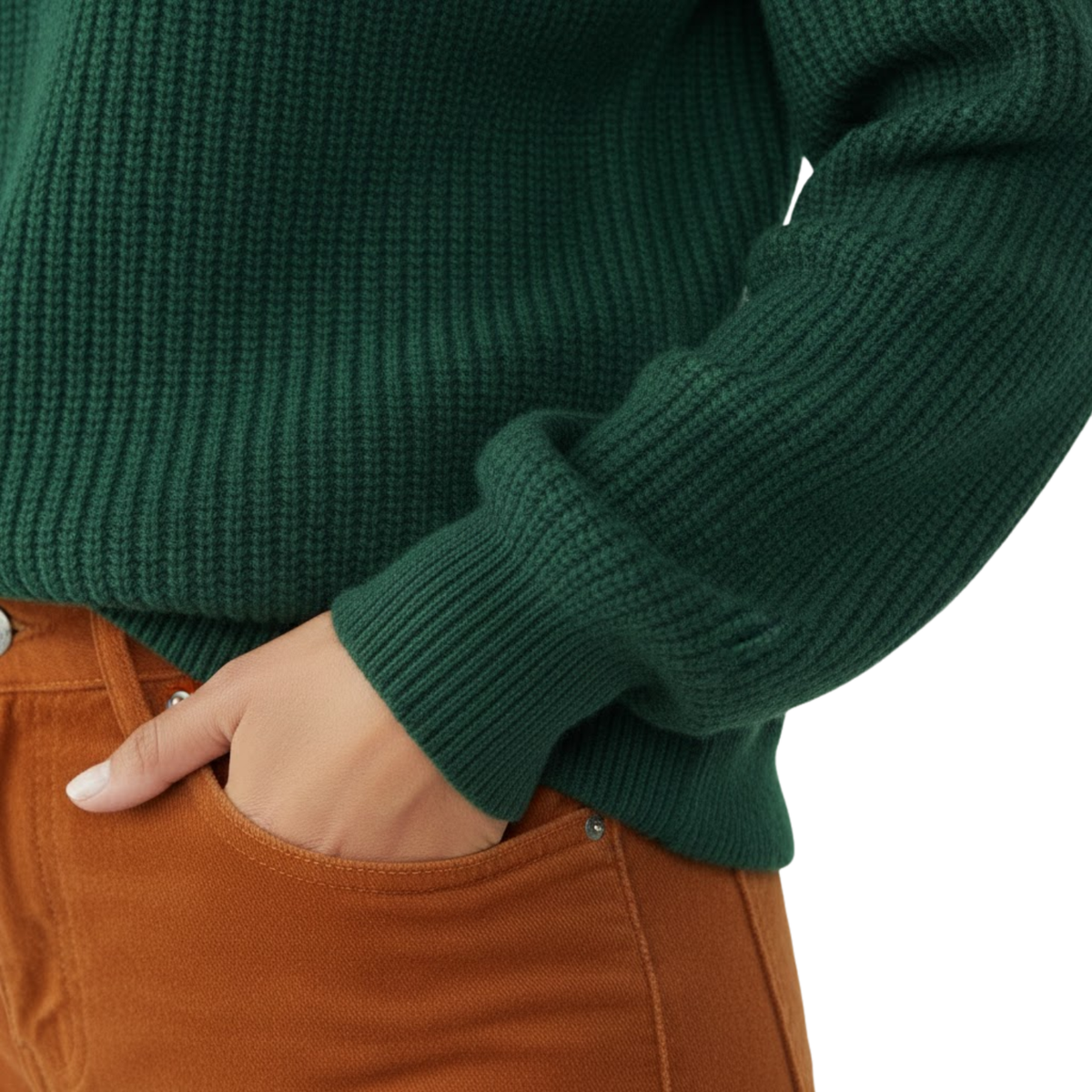 Women Pullovers Sweater Turtleneck Zippers Thick