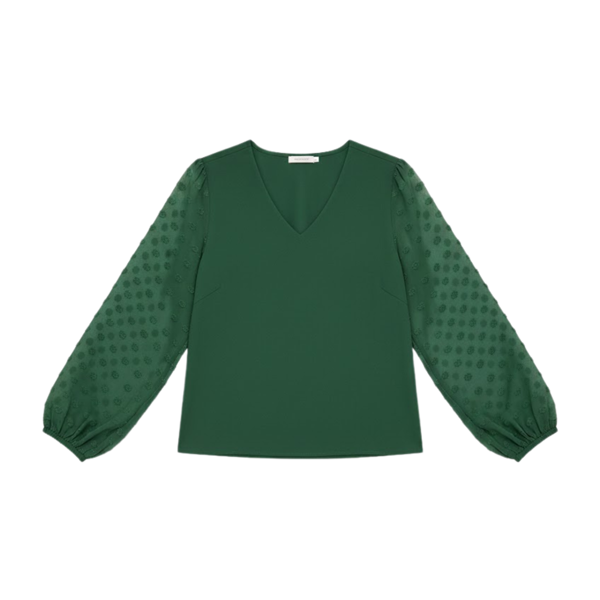 Women Blouses Shirts V-Neck Long Lantern Sleeve Tops