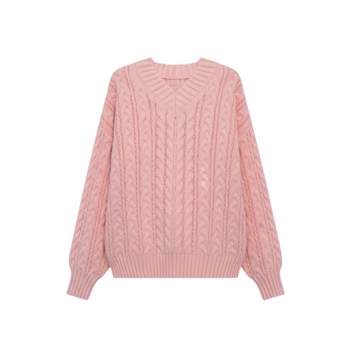 Harajuku Sweater Women V Neck Knitted Pullovers