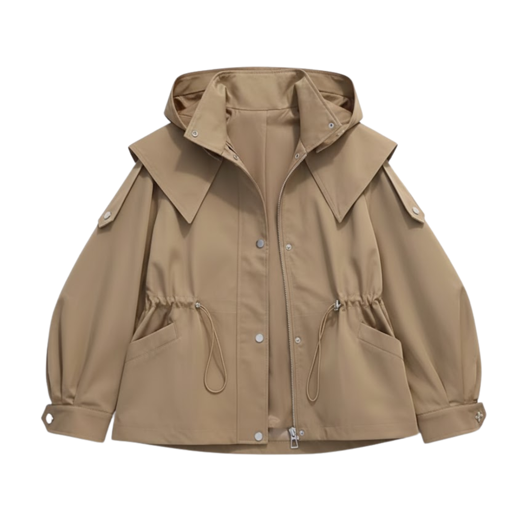 Women Casual Short Trench Waist Party Design Jacket