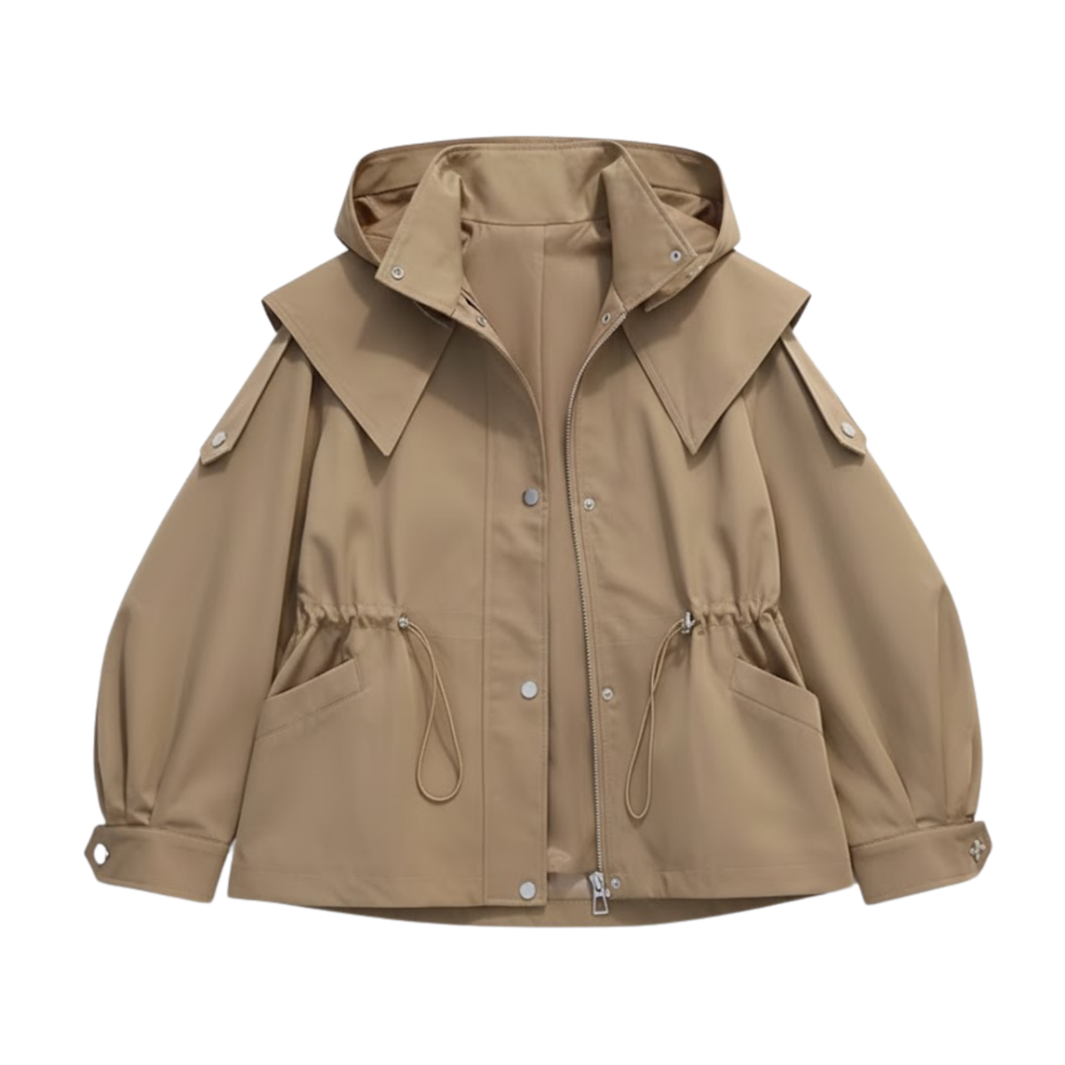 Women Casual Short Trench Waist Party Design Jacket