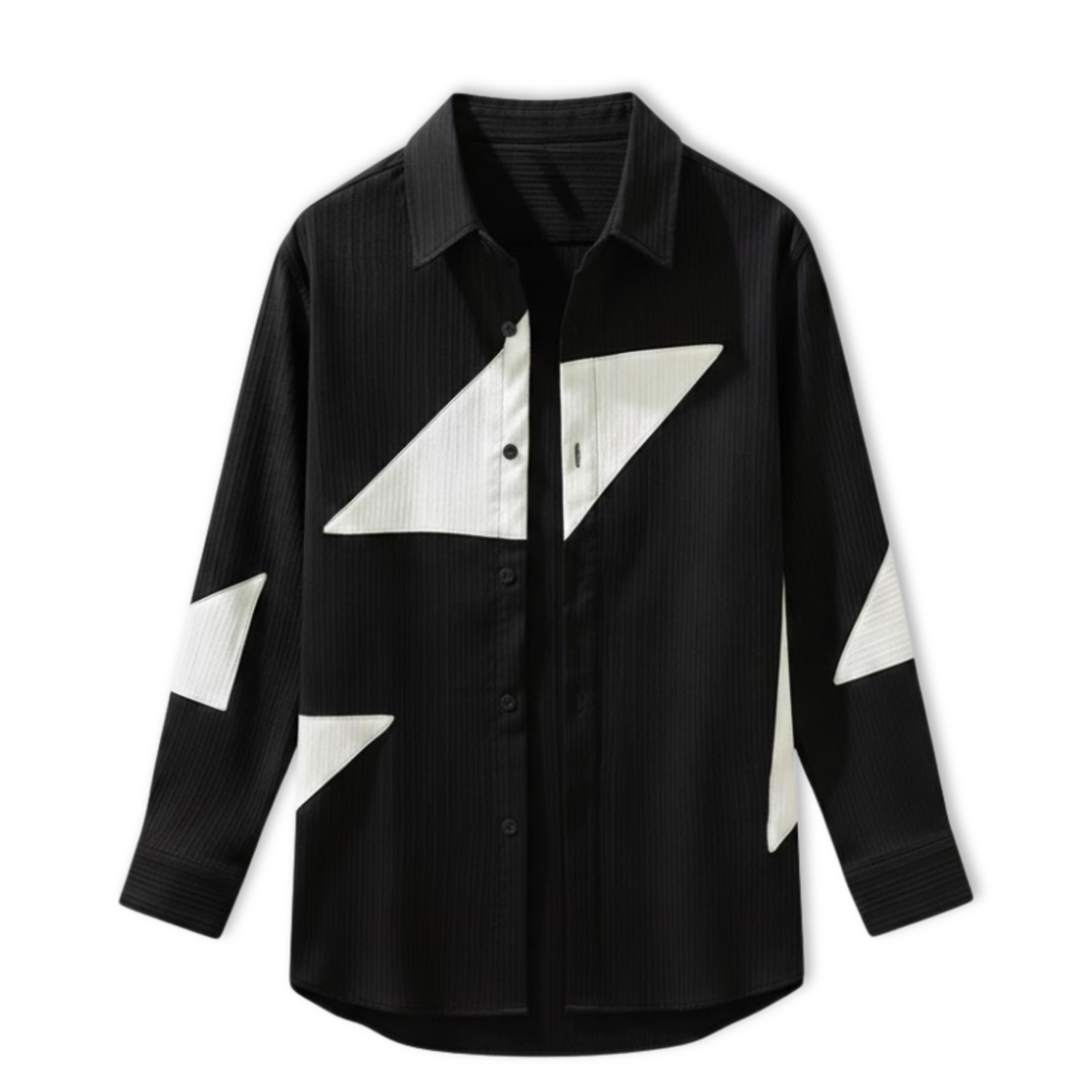 Men's Casual Japanese Style Color Blocking Shirt