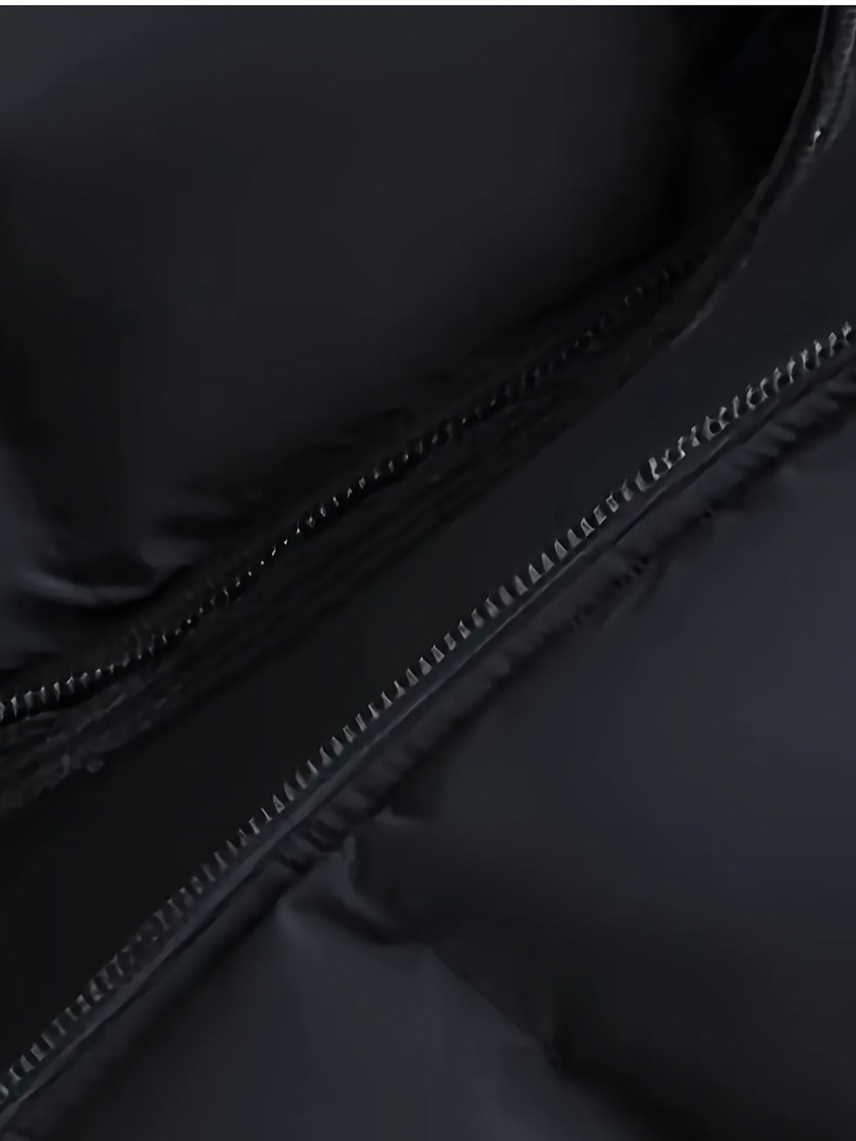 Men's Oversized Puffer Jacket with Padded Hood Storm Flap and Side Pockets