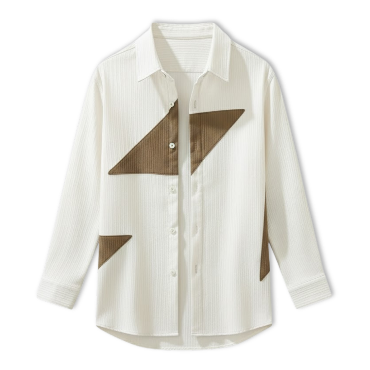 Men's Casual Japanese Style Color Blocking Shirt
