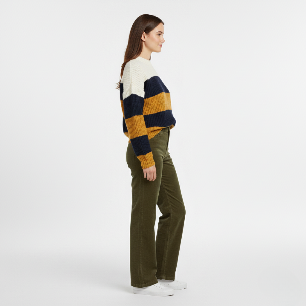 Colorblock Knit Sweater