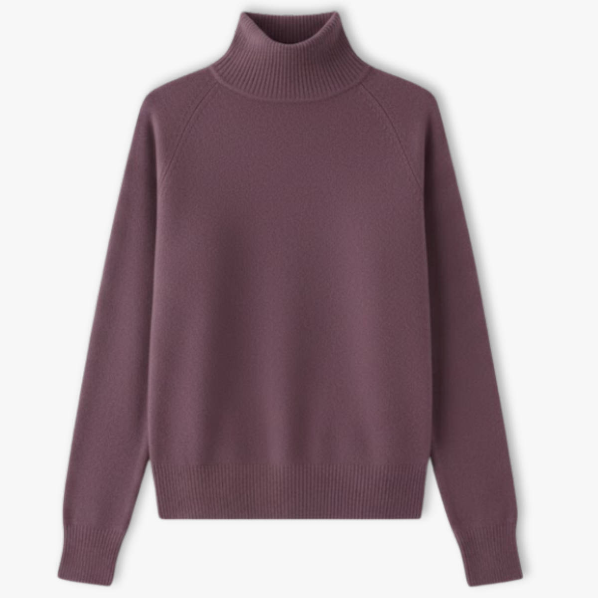 Strikket tætsiddende rullekravesweater til kvinder med lange ærmer til efterår og vinter