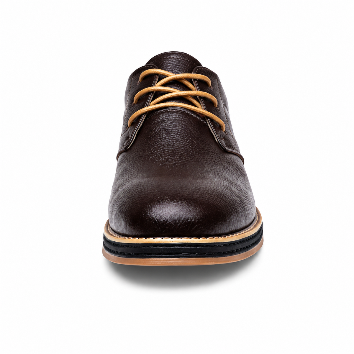 Men's Genuine Leather Shoes with Handmade Stitching and Classic Design