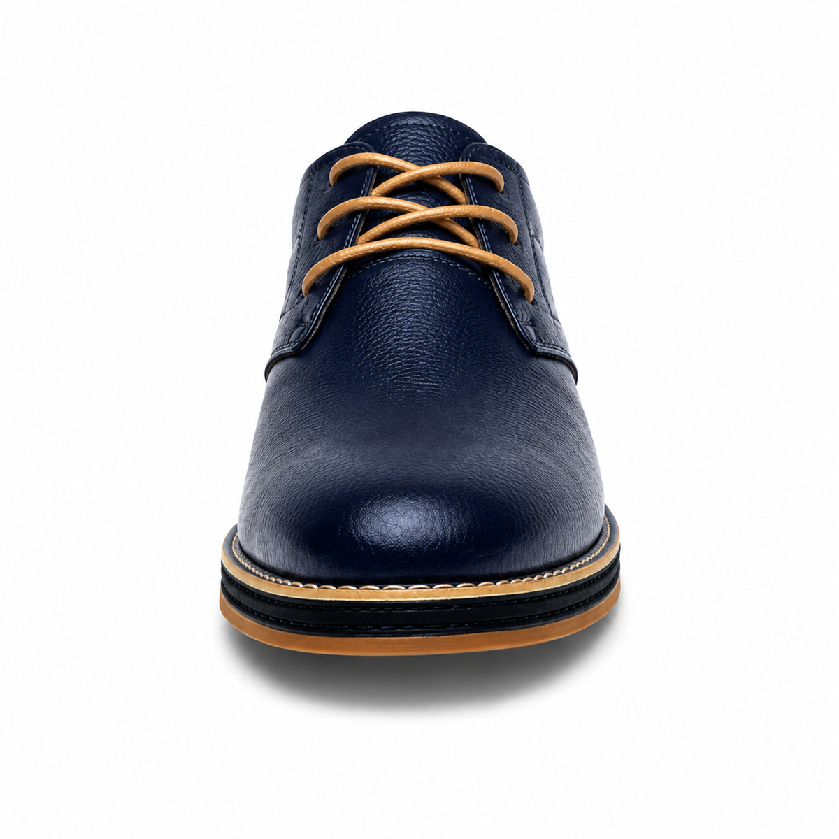 Men's Handmade Leather Shoes with Classic Stitching and Timeless Style