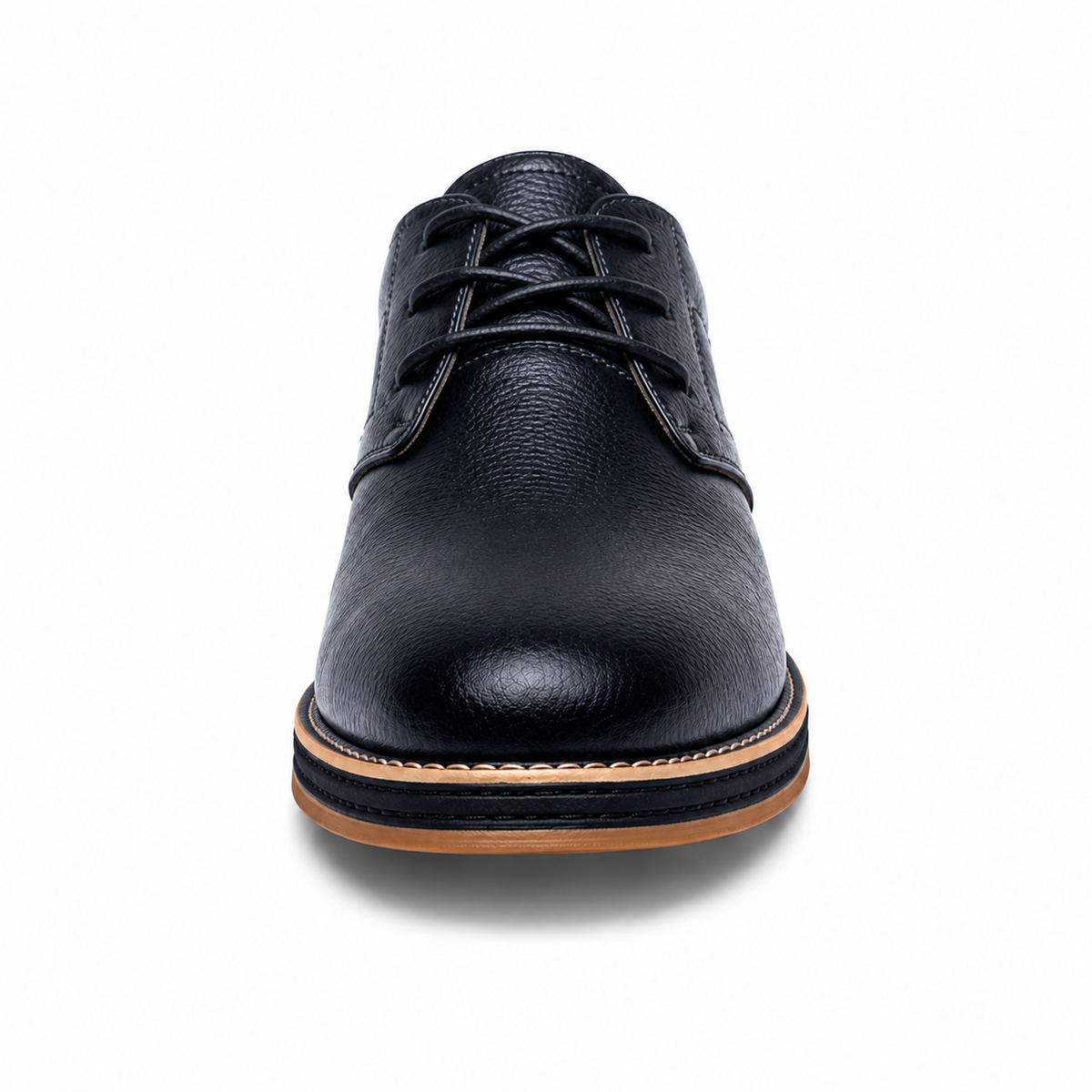 Men's Handmade Leather Shoes with Classic Stitching and Timeless Style