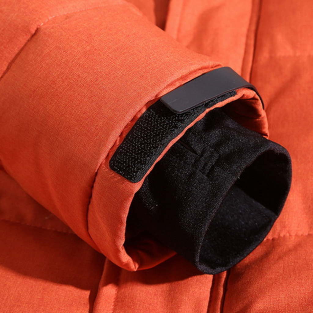 Men's Down Jacket with Water Repellent Coating and Windproof Design