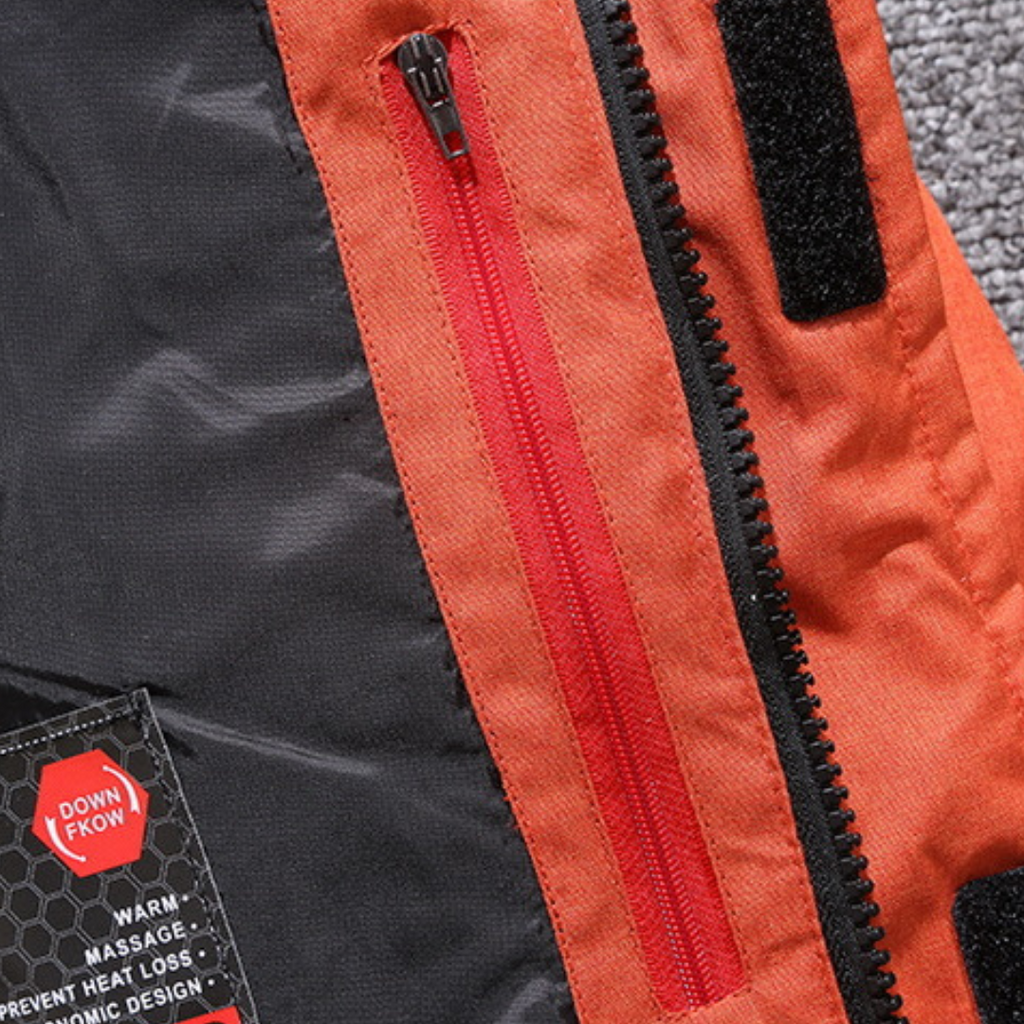 Men's Down Jacket with Water Repellent Coating and Windproof Design