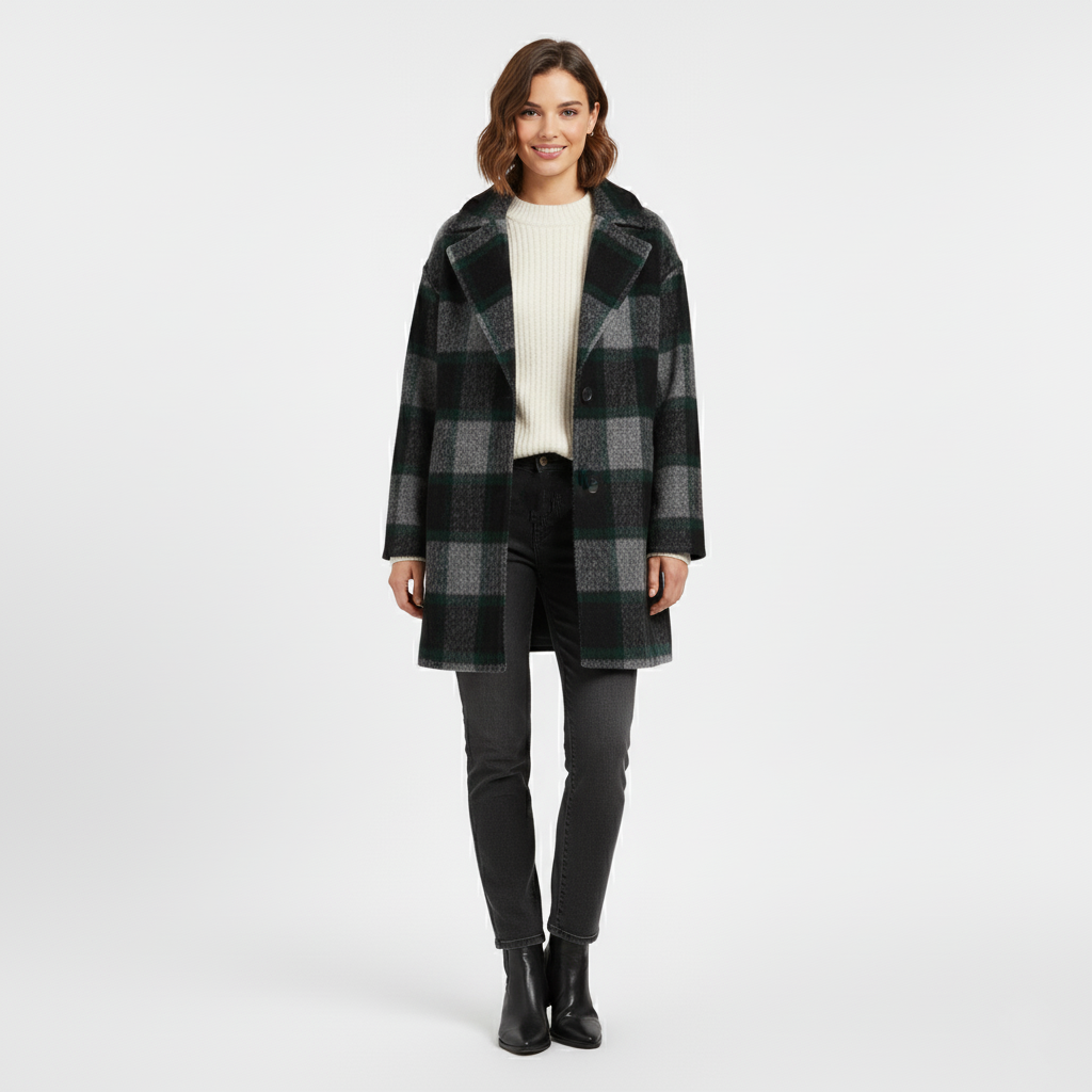 Plaid Winter Coat