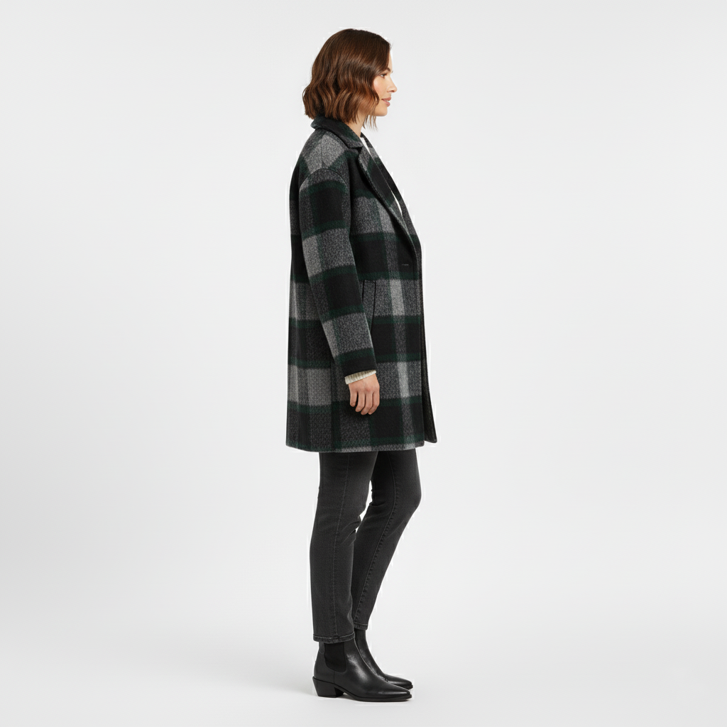 Plaid Winter Coat