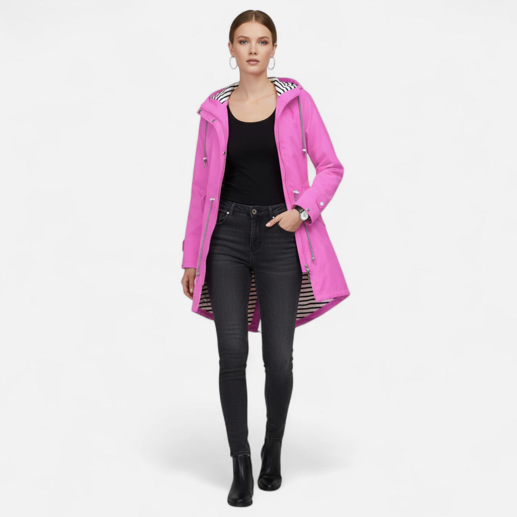 Women's Waterproof Jacket with Breathable Fabric and Sleek Cut