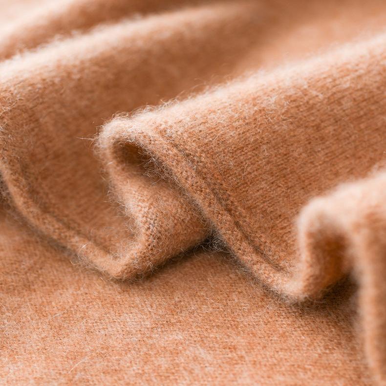 Women's Slim Fit Cashmere Blend Turtleneck Sweater with Long Sleeves