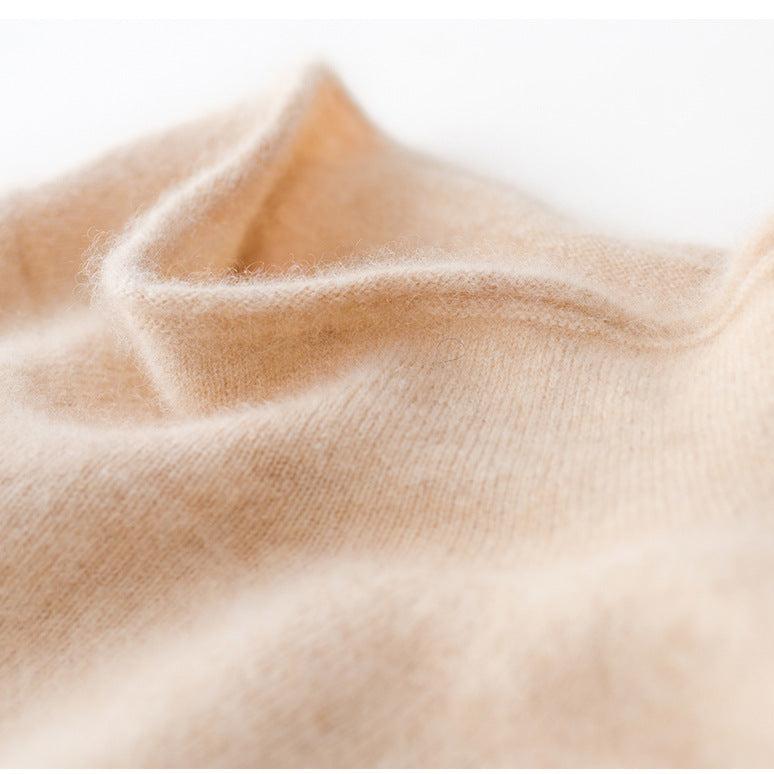 Women's Slim Fit Cashmere Blend Turtleneck Sweater with Long Sleeves