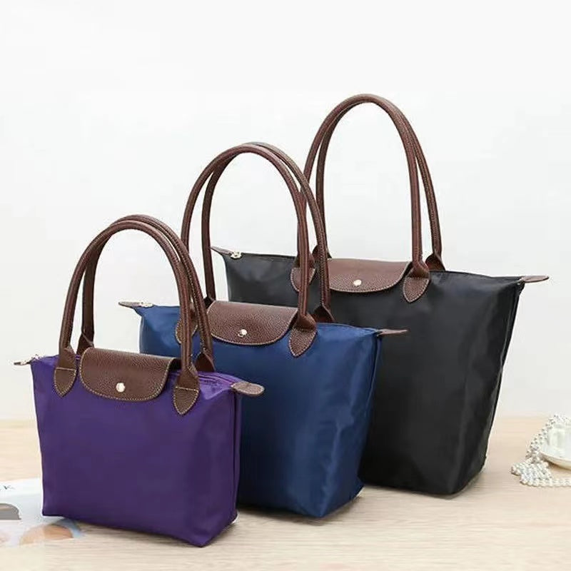 Women's Water-Repellent Tote Bag with Adjustable Straps and Handles