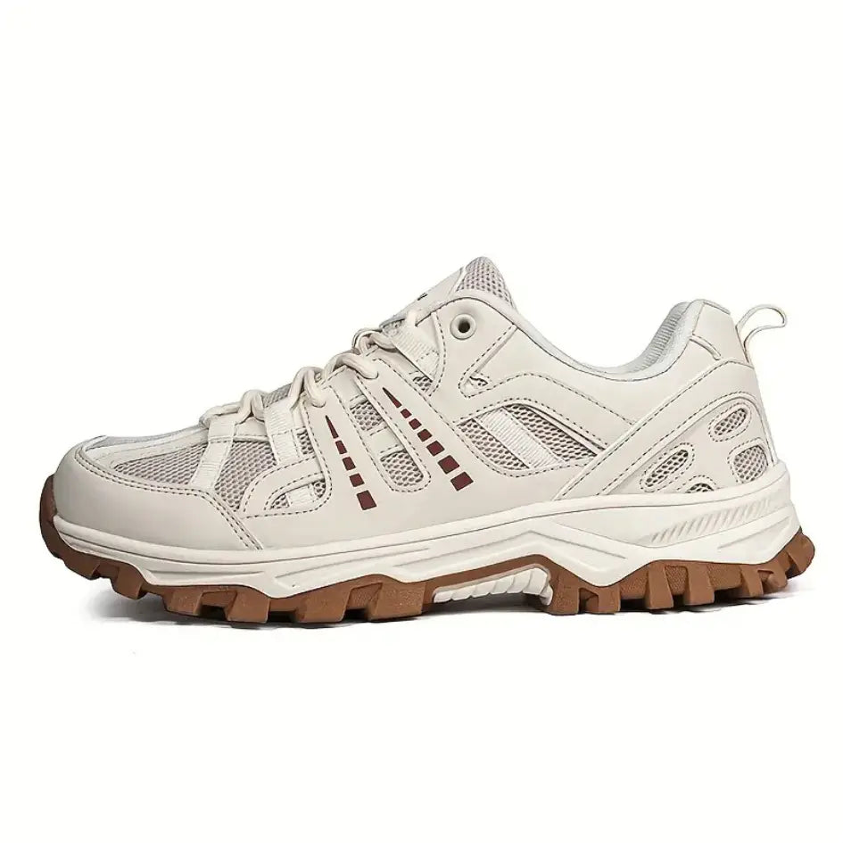 Men's Women's Hiking Shoes with Breathable Mesh Leather and Anti Slip Sole