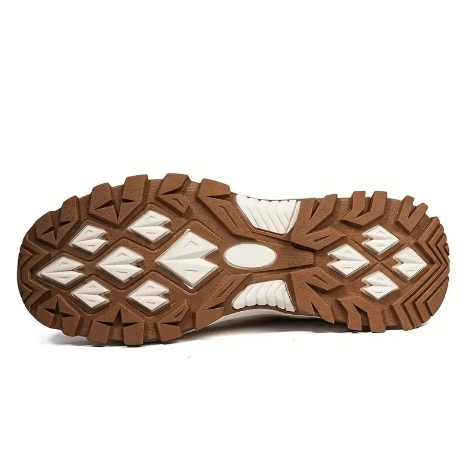 Men's Women's Hiking Shoes with Breathable Mesh Leather and Anti Slip Sole