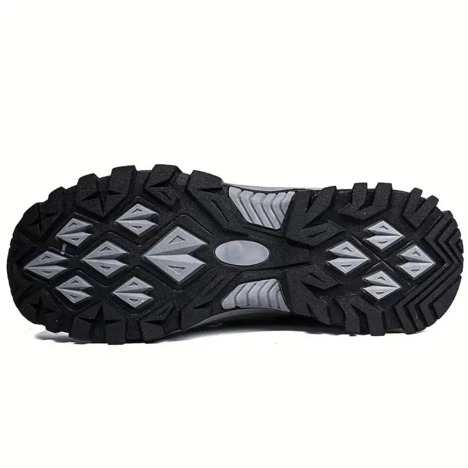 Men's Women's Hiking Shoes with Breathable Mesh Leather and Anti Slip Sole