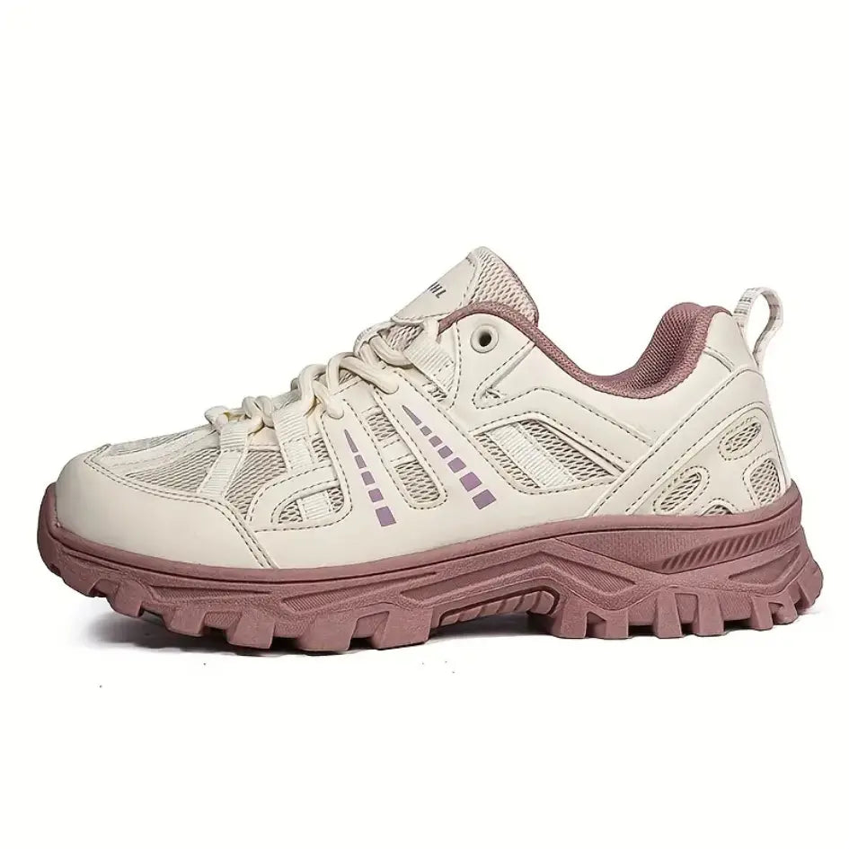 Men's Women's Hiking Shoes with Breathable Mesh Leather and Anti Slip Sole