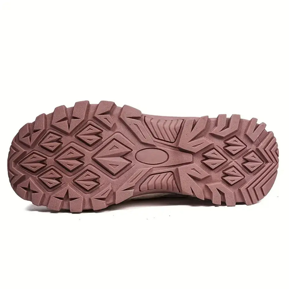 Men's Women's Hiking Shoes with Breathable Mesh Leather and Anti Slip Sole