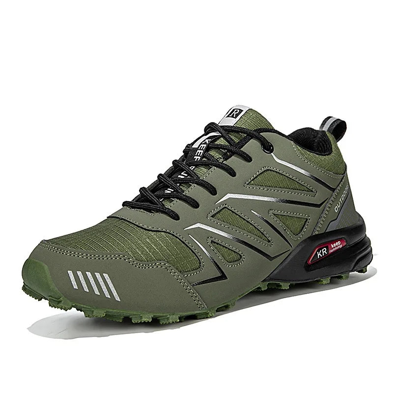 Men's Waterproof Hiking Shoes with Non Slip Grip and Arch Support Insole