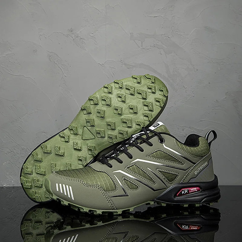 Men's Waterproof Hiking Shoes with Non Slip Grip and Arch Support Insole