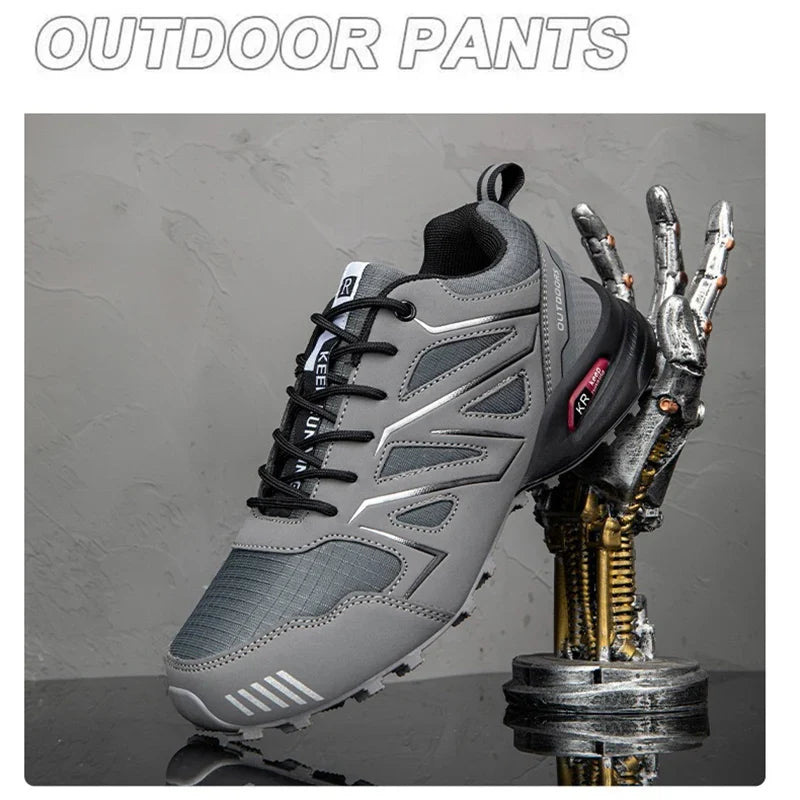 Men's Waterproof Hiking Shoes with Non Slip Grip and Arch Support Insole