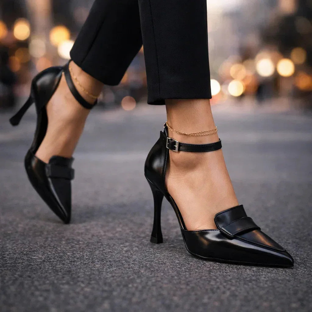 Women's Pointed Toe Heels with Cushioned Footbed and Arch Support