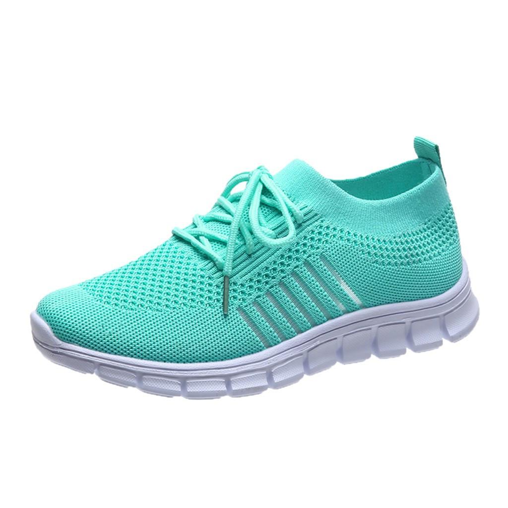 Women's Walking Shoes with Breathable Mesh Upper and Slip On Design