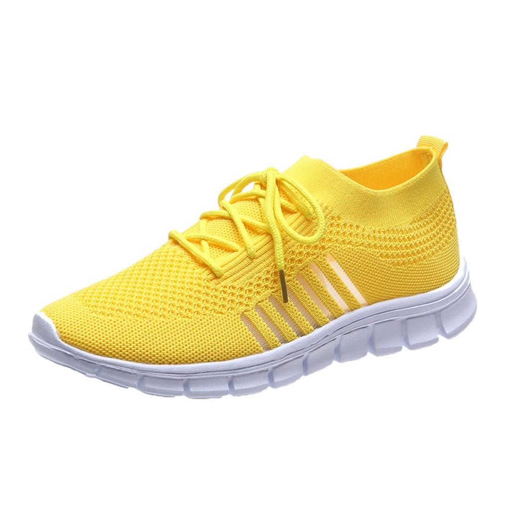 Women's Walking Shoes with Breathable Mesh Upper and Slip On Design