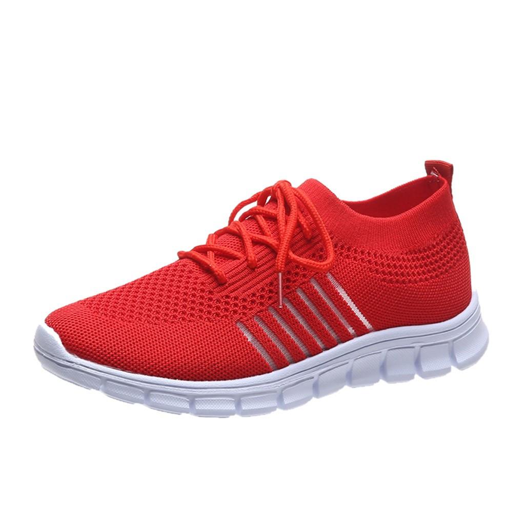 Women's Walking Shoes with Breathable Mesh Upper and Slip On Design