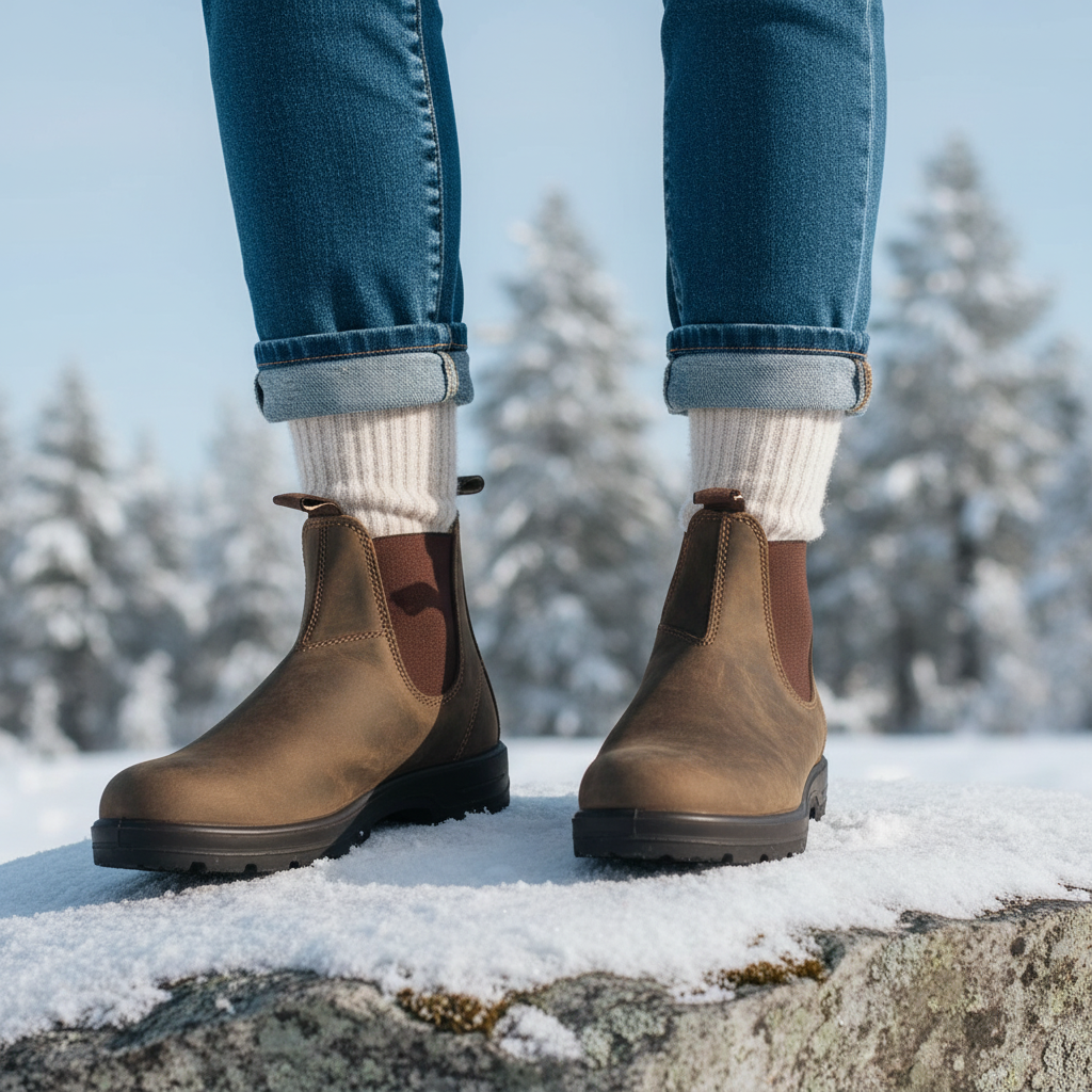 Women's Insulated Waterproof Boots with Arch Support and Non Slip Sole