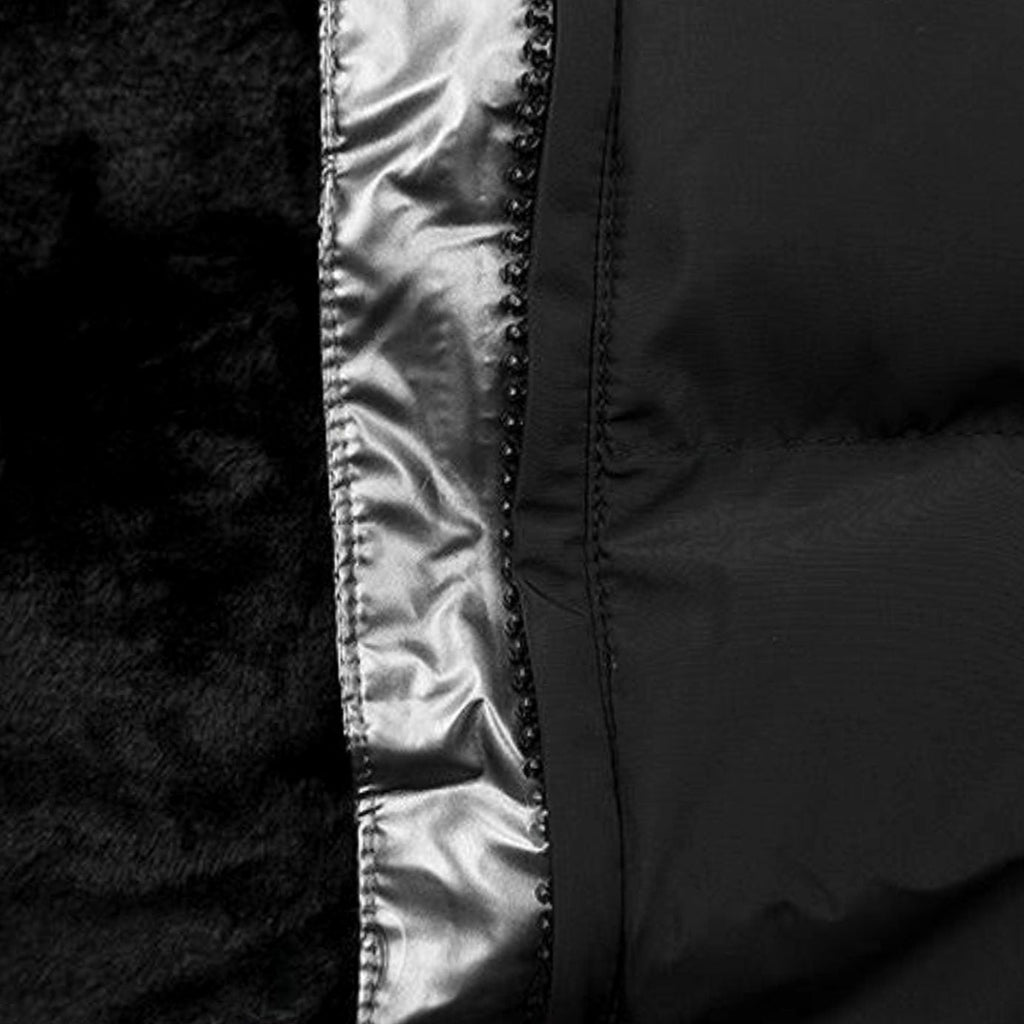Women's Long Puffer Jacket with Hood Waterproof Shell and Faux Fur Lining