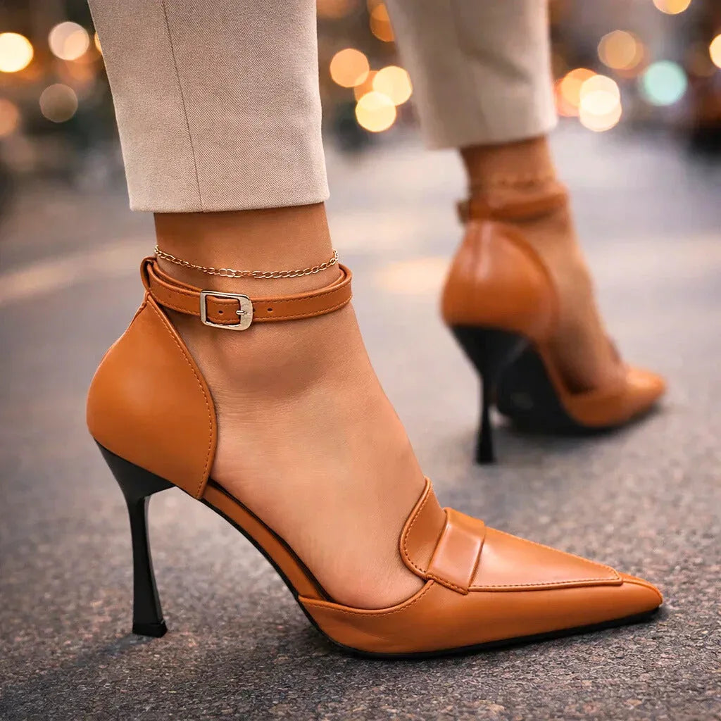 Women's Pointed Toe Heels with Cushioned Footbed and Arch Support