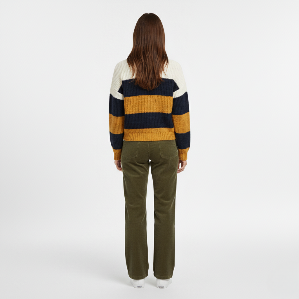 Colorblock Knit Sweater