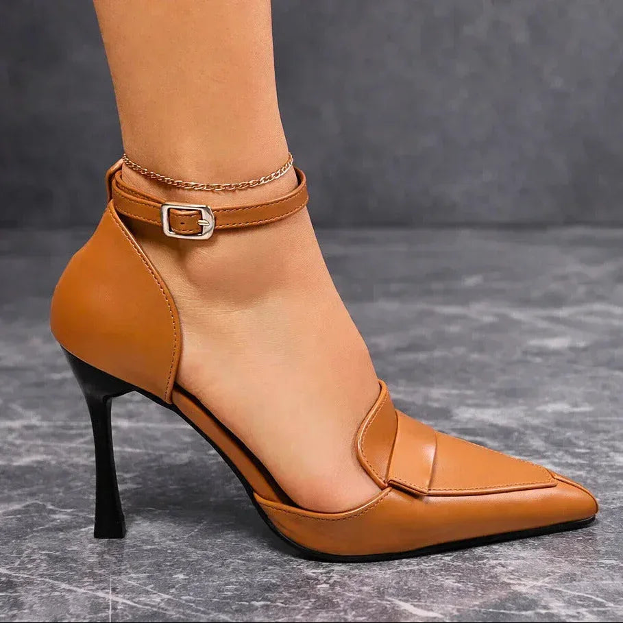 Women's Pointed Toe Heels with Cushioned Footbed and Arch Support